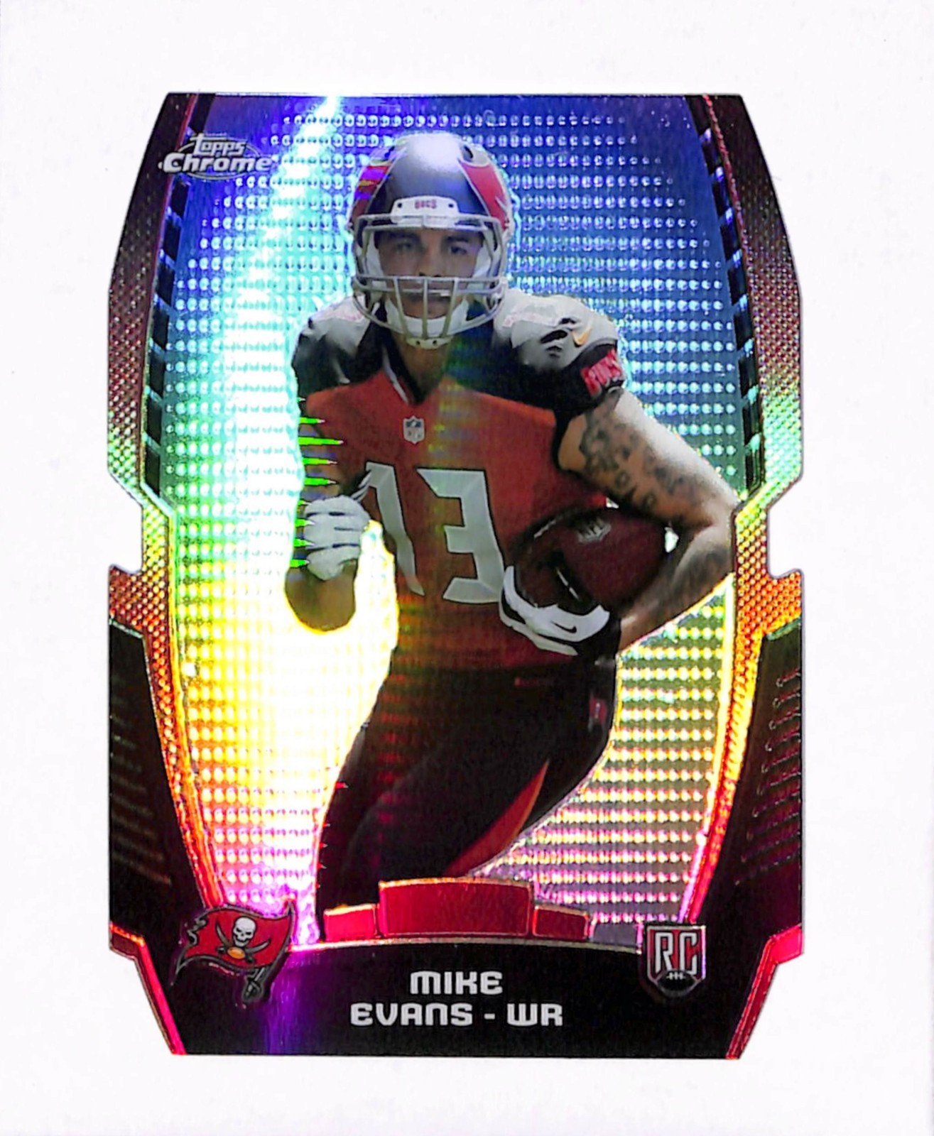Mike Evans Topps Chrome Rookie Die-Cut #ME Refractor