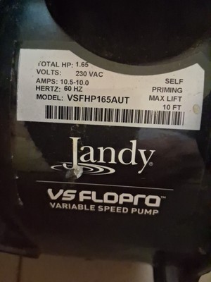 Jandy Zodiac FloPro R0497800 VSFHP 165AUT Pump Body Pump Housing -