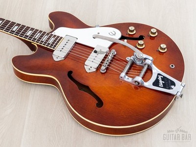 1981 Epiphone Casino Vintage Guitar w/ Bigsby B7 & Case, Japan