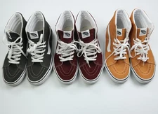 Vans SK8-Hi High Top Sneakers Suede Shoes Size 11 Lot of 3 Green Yellow Red