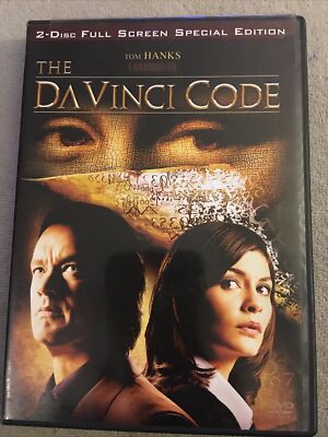 The DaVinci Code (DVD, 2006, 2-Disc Set, Full Screen Special Edition) Tom Hanks