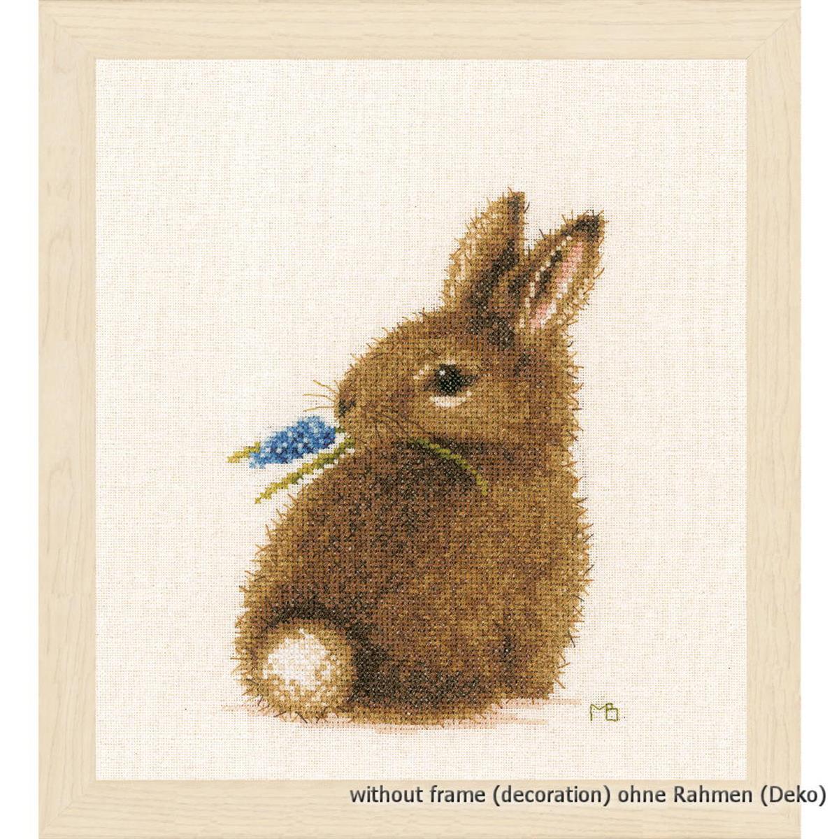 Lanarte cross stitch kit ""MB rabbit"", counted, DIY