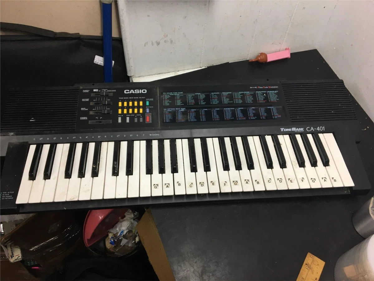 Musical band instrument Tone Bank Keyboard Casio CA 401 untested