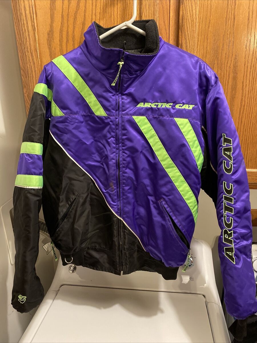 Vintage Arctic Cat Jacket, Purple and Lime Green, Size M | eBay Vintage Arctic Cat Jacket, Purple and Lime Green, Size M | eBay