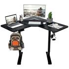 Costway Home Office Furniture 45.5"X59.5"X43" Computer Desks Residential Black