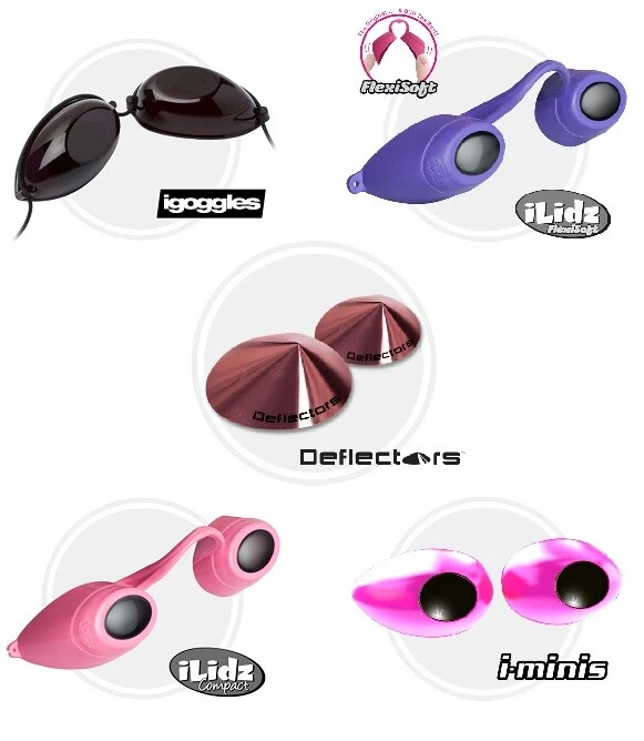 Power Tan Tumbona Bronceadora Protección UV para Ojos iGoggles i-Minis iLidz Deflectores