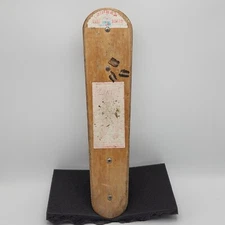 Vintage Rare Zipees Wood Surf Board Skateboard on Bakelite/Metal Wheels Manning