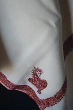 KASHMIRI HAND EMROIDERED LOHI GENTS 100% CASHMERE MICRO DAUR PASHMINA ~ 4 DESIGN