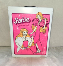 Vintage Barbie 1982 Superstar Double Vinyl Pink Trunk Fashion Doll Wardrobe Case
