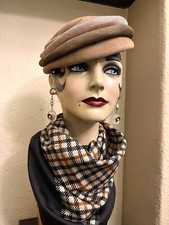 1950s vintage Brown occasion / cocktail / Clamper hat Trikki By Edna Wallace