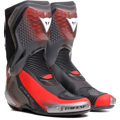 Men's Motorcycle Boots 44 - Dainese Torque 4 S - Black-Red Men's Motorcycle Boots 44 - Dainese Torque 4 S - Black-Red