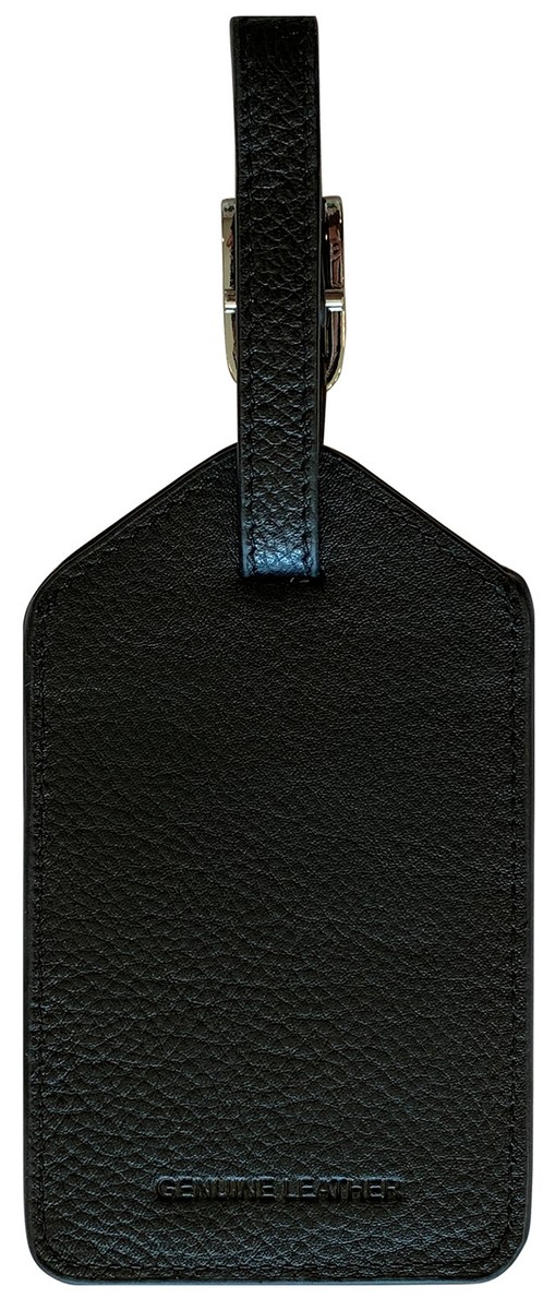 【関税＆送料込み】Burberry Check Leather Luggage Tag Acces Burberry Black Leather Luggage Tag Burberry | TLC