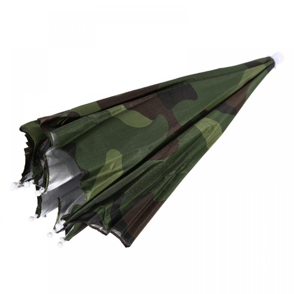Portable Outdoor Fishing Umbrella Hat for Rain and Sun Protection