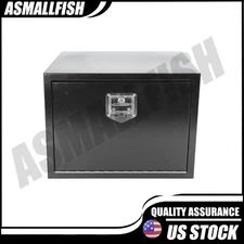 18 In. X 18 In. X 24 In. Black Iron Underbody Truck Storage Tool Box w/Lock