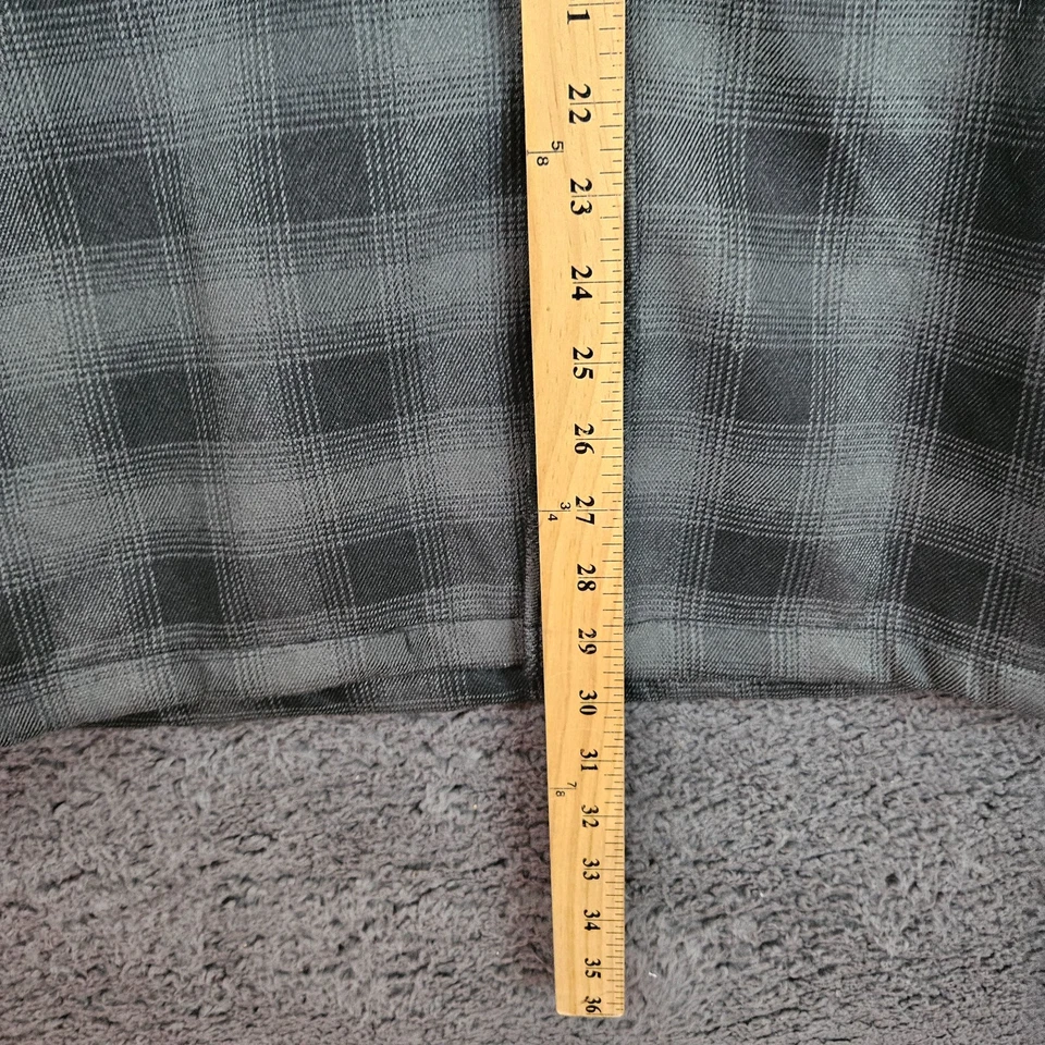 Dickies Jacket Mens L 42-44 Plaid Fleece Lined Hooded Gray Black Workwear - Image 4 of 4