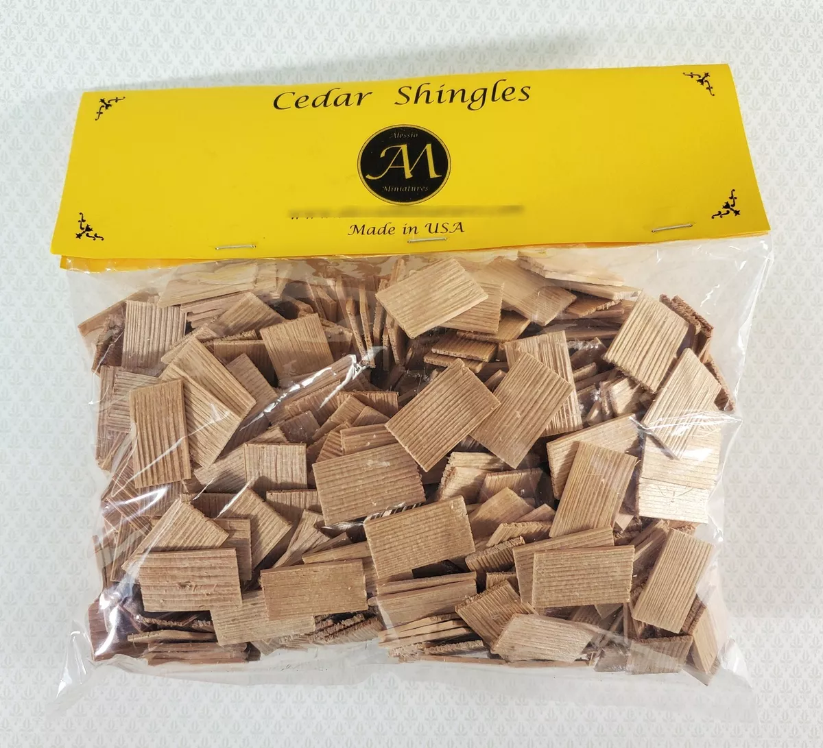 Dollhouse Miniature Shingles Cedar Wood Square 1 12 Scale 500