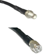 RFC195 Silver SMA FEMALE to RP-SMA MALE Coax RF Cable USA Lot