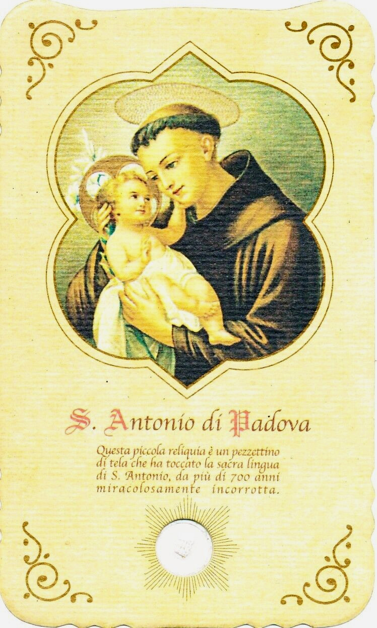 Andachtsbild Reliquienbild, Hl. Antonius