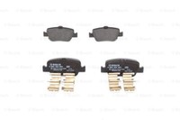 Bosch 0 986 494 651 Bremsbelagsatz, Scheibenbremse Hinterachse FÜR Toyota