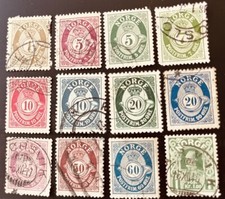 Norway Stamps 1800s Used