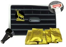 A54 Ibex GOLD COLOUR  Pewter Air Freshener fits on a Vent Clip Kit