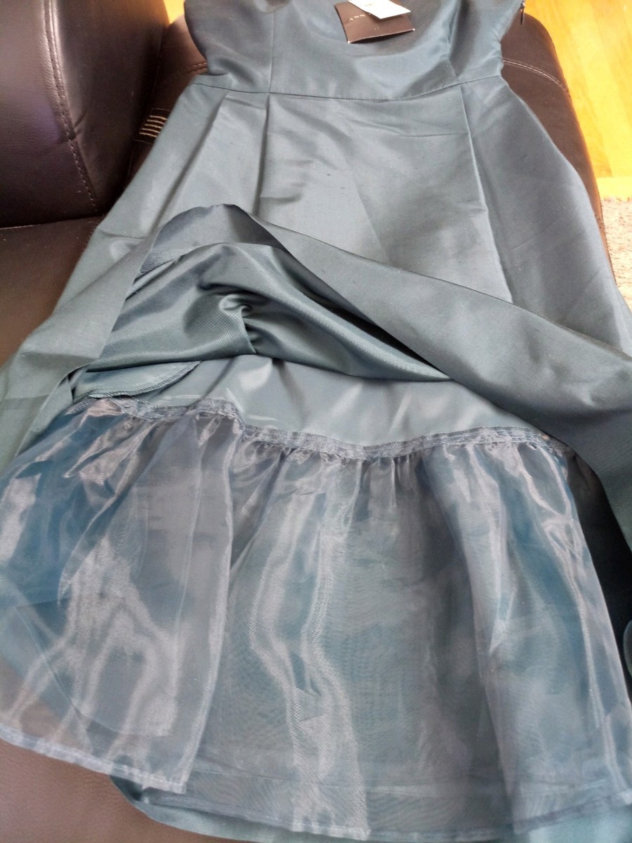 ann taylor silk dupioni dress New Ann Taylor Silk Dupioni Dress, Blue/Green Size00 $215