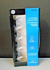 GE 5 PACK C-9 COOL BRIGHT CLEAR BULBS 1055830 CHRISTMAS LIGHTS LOT-8 NEW
