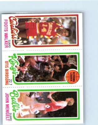 1980-81 TOPPS FOOTS WALKER/OTIS BIRDSON/JOHN MENGELT CAVALIERS/KINGS/BULLS
