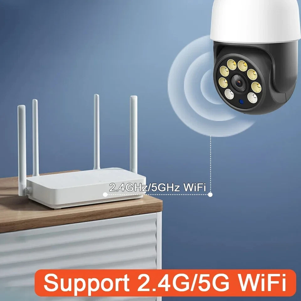 5MP 5G WIFI Bulb Camera TUYA Smart Life PTZ Outdoor Cam Work with Alaxa Google - Image 2 of 4
