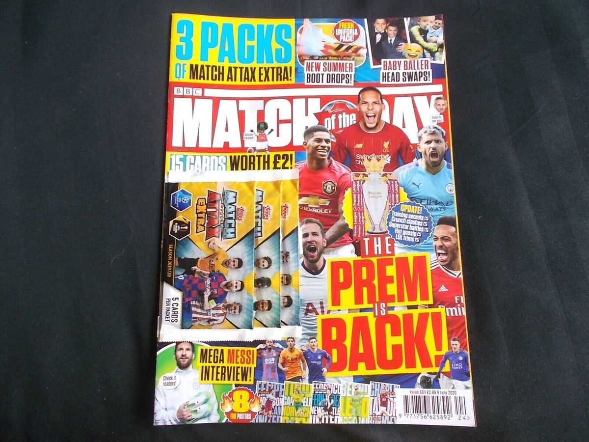 BBC Match of The Day MOTD Football Magazine Issue 604 June 9th