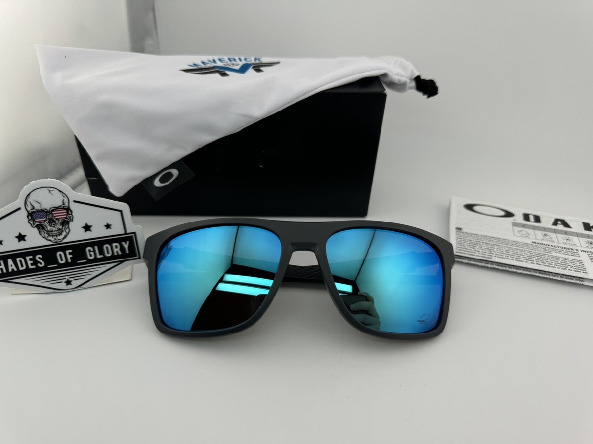 OAKLEY LEFFINGWELL MAVERICK VINALES MATTE GREY PRIZM SAPPHIRE