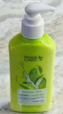 Personal Care Green Tea Soothing Cleansing Milk  Hydrating 6 FL.OZ Paxk Of 2