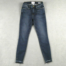 Frame Womens 26 Denim Jeans Blue Le High Skinny Ankle Fray LHSKSRH231 Ferdinand