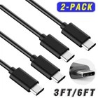 2-Pack USB C to USB C Fast Charge Cable Cord For iPad 11-inch (A16)/Mini 7/6 Gen