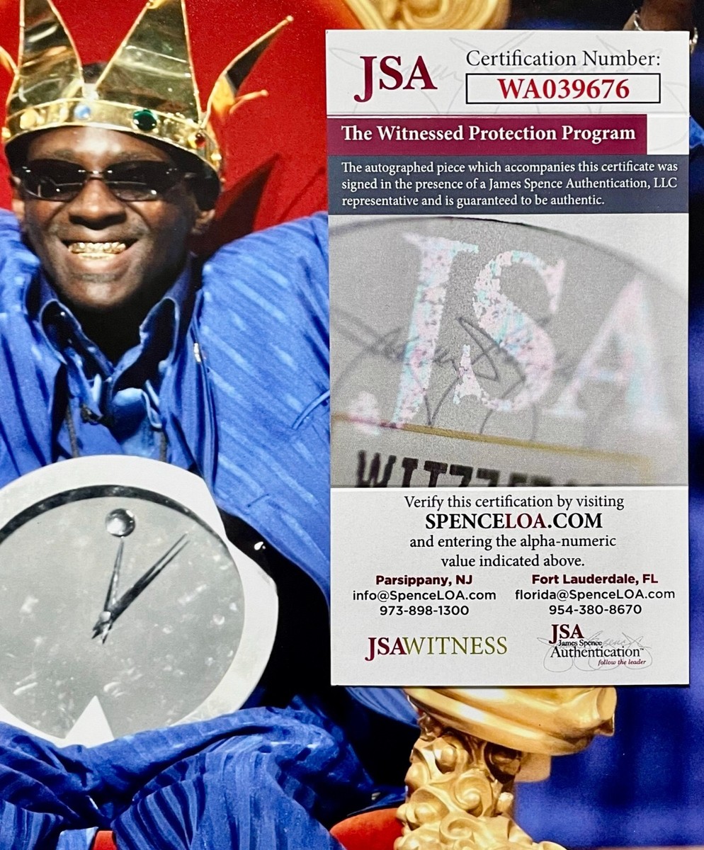 ジャファルページ FLAVOR FLAV Signed Autographed 8x10 PHOTO PUBLIC ENEMY RAPPER JSA