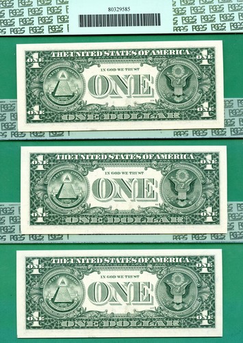 * CONSECUTIVE STAR NOTES & AUTOGRAPHED * WITHROW * 1999 $1 FRN * PCGS GEM 66 PPQ - Picture 2 of 2
