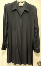 Max Studio Pleated Black Dress US Size 8