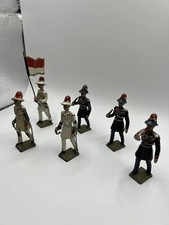 Set of 6 metal 54mm soldiers, Mignot