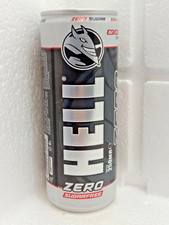 HELL Zero Sugarfree Energy Drink Empty Can 250ml Ukraine 2023 Bottom Open