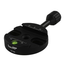 64mm Screw Knob Clamp Adapter Mount for Quick Release QR Plate Camera Tripod ...