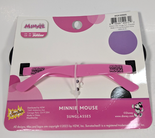 Sun-Staches Disney Minnie Mouse Sunglasses For Kids 2 Pack 100% UV Protection - Picture 2 of 2