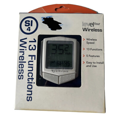 Serfas Bicycle Computer SI-4 Wireless Bike Speedometer 13 Functions Level 4