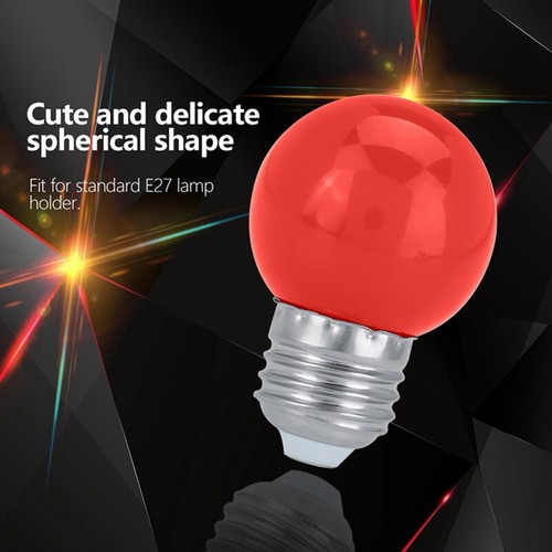 E27 3W LED Light Bulb Round Shaped Colorful Globe bubble ball Light Bulb 220v - Picture 9 of 21