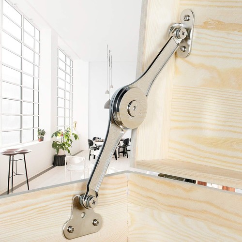 Heavy Duty Lid Support Hinges Soft Close Folding Lid Stay Hinge Keep Lid Hing... - Picture 4 of 6