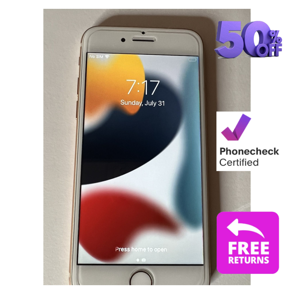 Apple iPhone 8, Gold/Silver, 256GB/64GB - Unlocked, Verizon