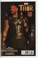 MIGHTY THOR #700 NEAR MINT 2017 MOVIE PHOTO VARIANT 1:15 1st PRINT MARVEL b-214