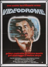 Videodrome (R1985) Original Italian Movie Poster Folded 39x55