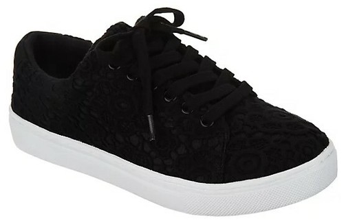 crochet lace sneakers