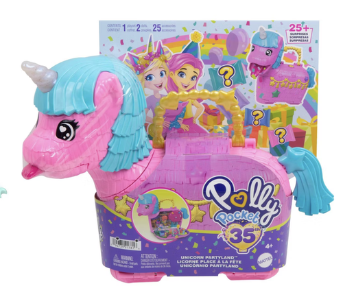 Polly Pocket Salon de Coiffure Licorne Arc-en-ciel | Toys R Us Canada