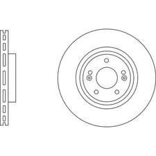 Apec Blue Brake Disc - Front SDK6841 - Fits Hyundai Santa Fe and Kia Sorento